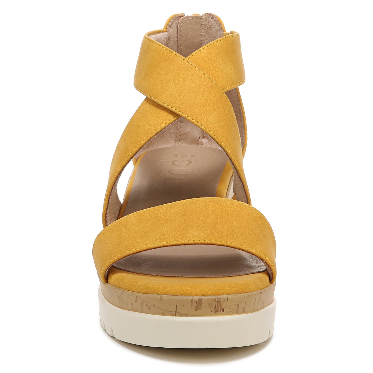 Peltz Shoes Women's SOUL Naturalizer Goodtimes Wedge Sandal YELLOW H5571S2700