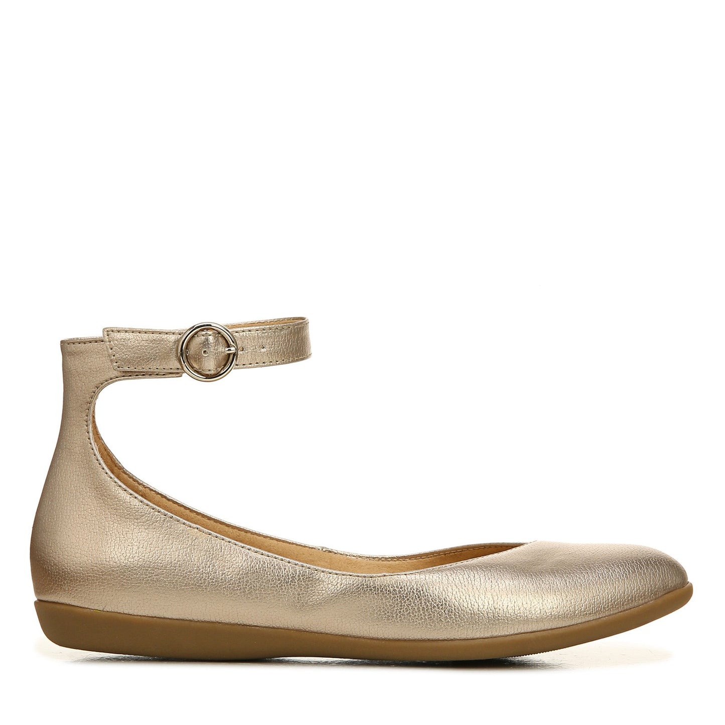 Peltz Shoes Women's Naturalizer Valentina Flat SILVER H5740S3250