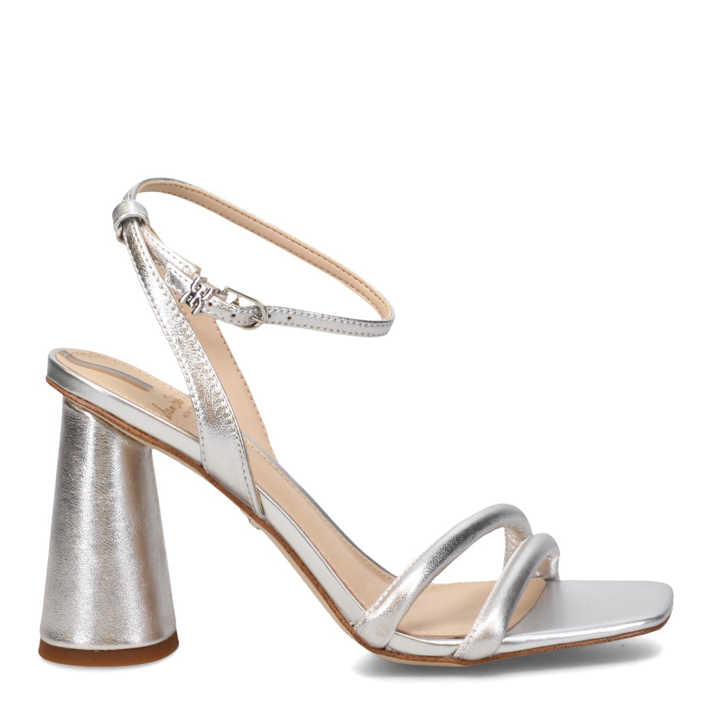 Peltz Shoes Women's Sam Edelman Kia Sandal SILVER H5768L3020