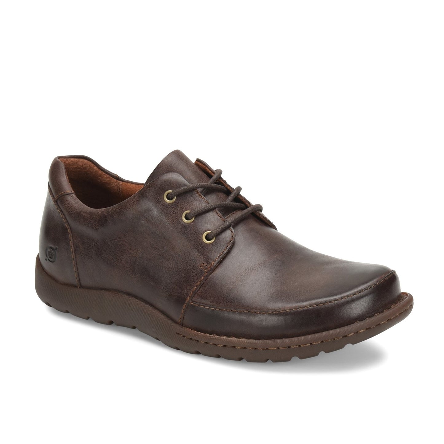 Peltz Shoes Men's Born Nigel 3-Eye Oxford Brown H65606
