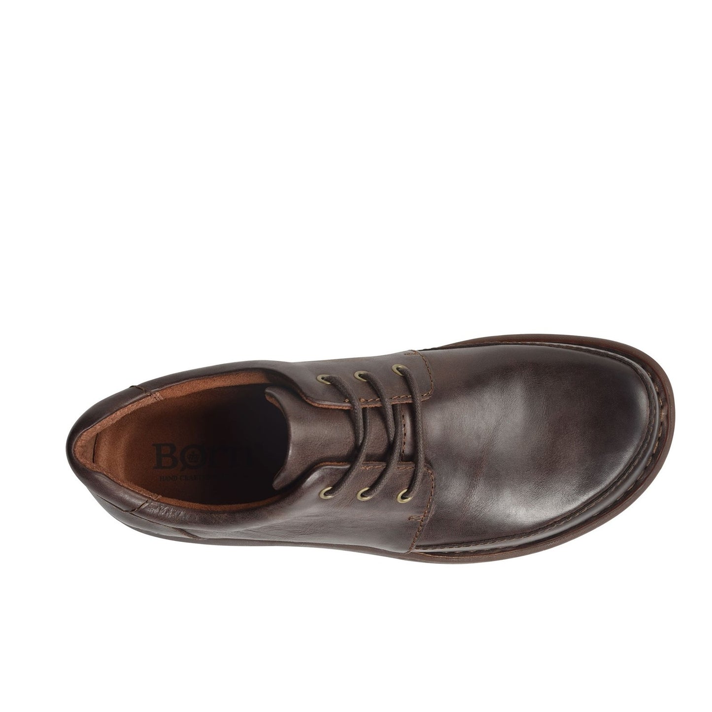 Peltz Shoes Men's Born Nigel 3-Eye Oxford Brown H65606