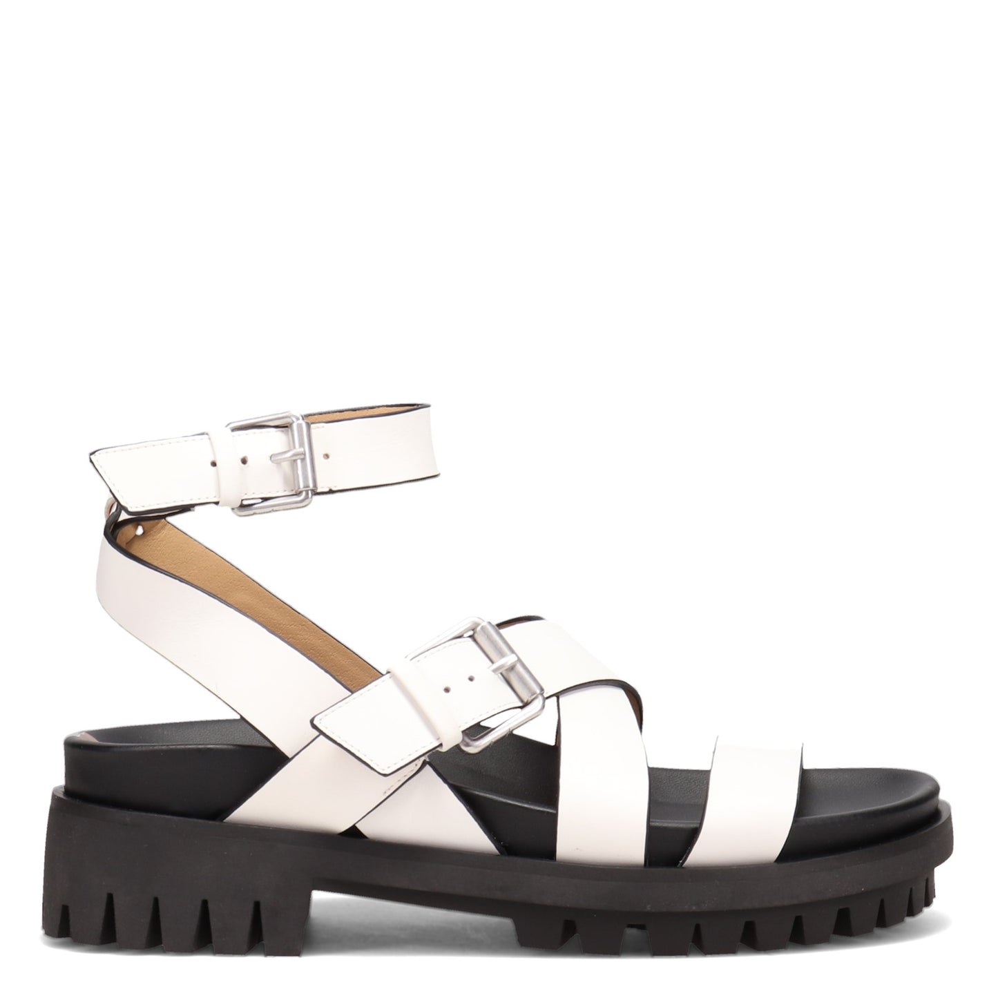 Peltz Shoes Women's Sam Edelman Eleanora Sandal WHITE H6944L1100