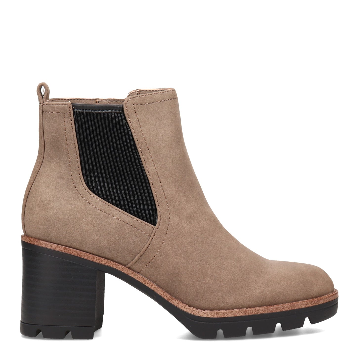Peltz Shoes Women's Naturalizer Madalynn Gore Boot TAUPE H7090S1200