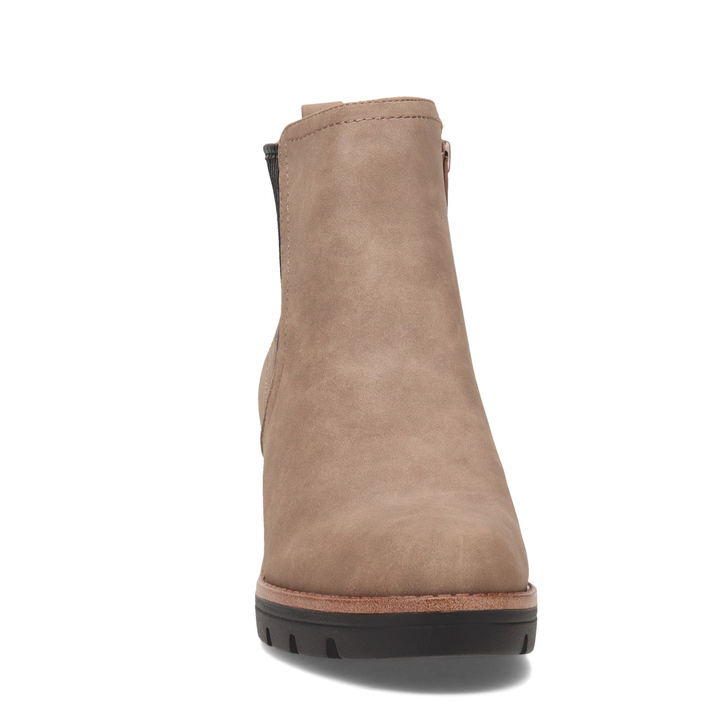 Peltz Shoes Women's Naturalizer Madalynn Gore Boot TAUPE H7090S1200