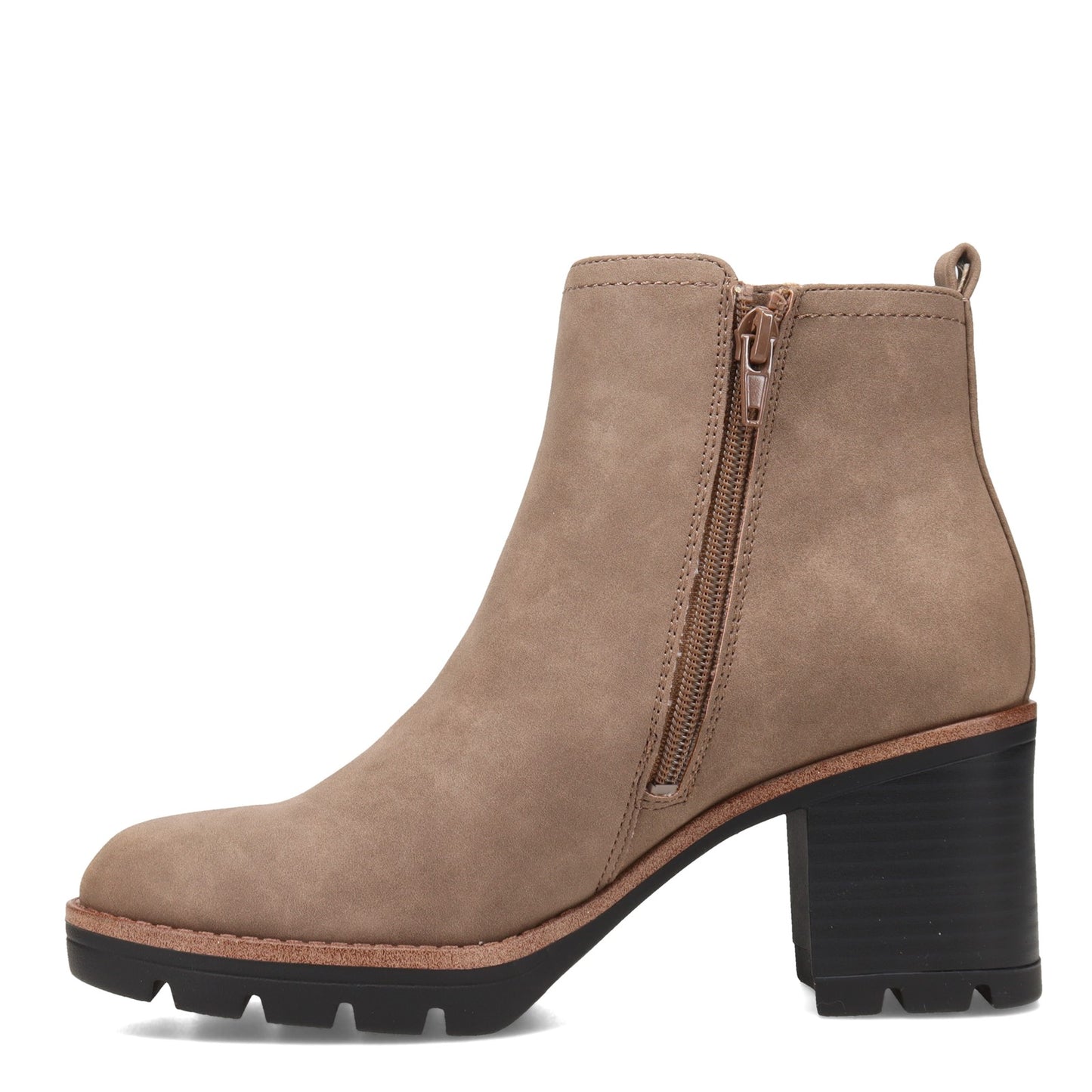 Peltz Shoes Women's Naturalizer Madalynn Gore Boot TAUPE H7090S1200