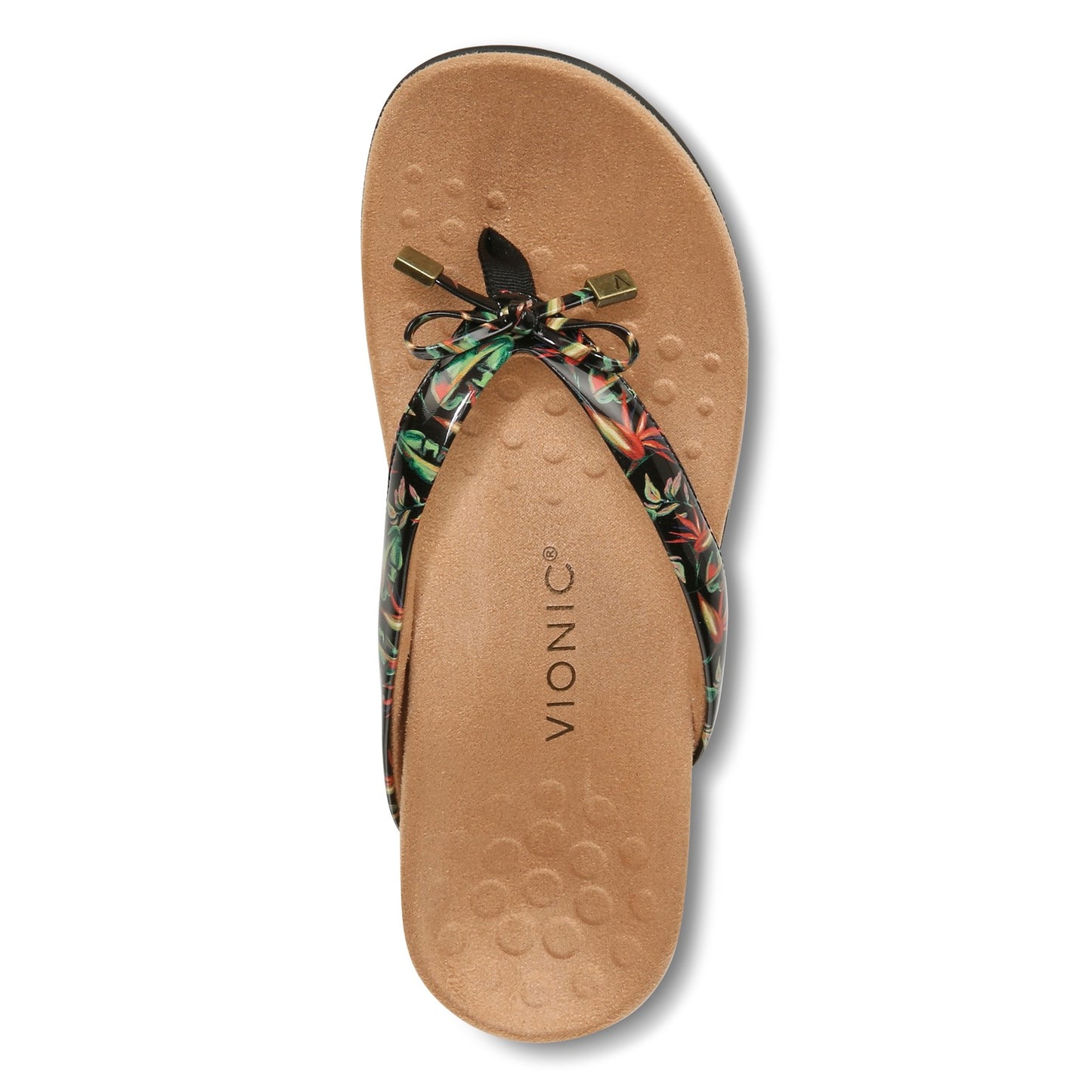 Peltz Shoes Women's Vionic Bella II Sandal BLACK TROPICAL H7740S1001