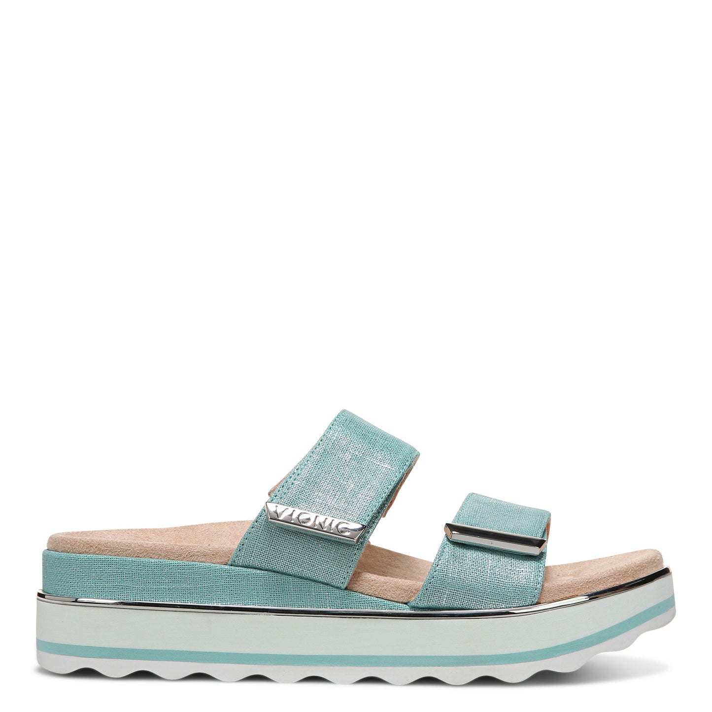 Peltz Shoes Women's Vionic Brandie Sandal AQUA H7775F1403