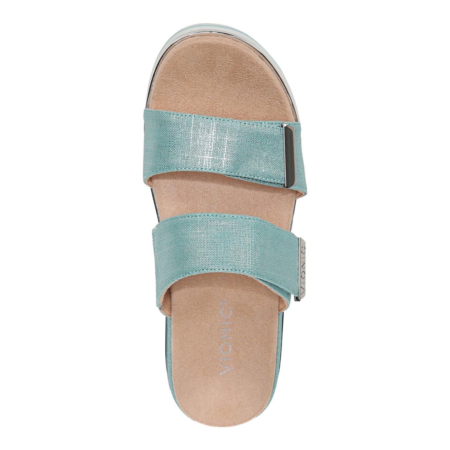 Peltz Shoes Women's Vionic Brandie Sandal AQUA H7775F1403