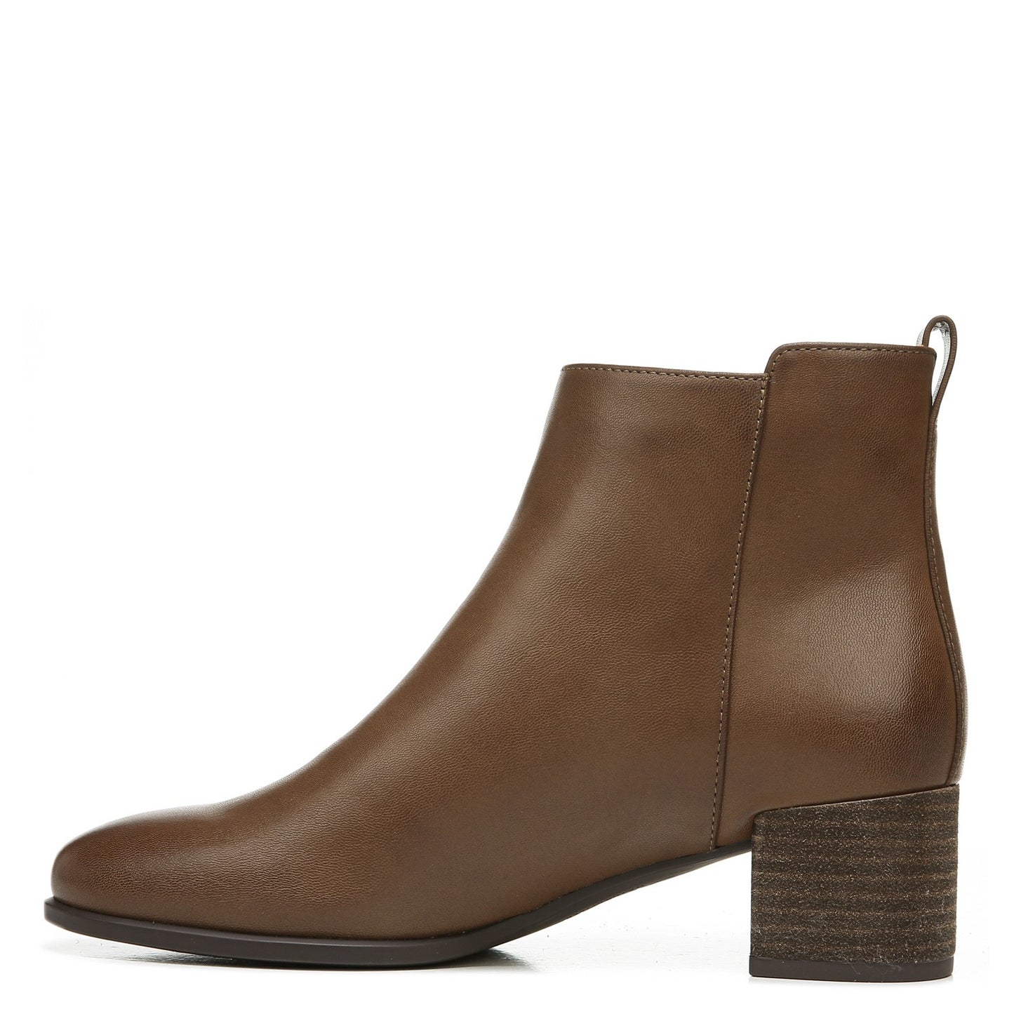 Peltz Shoes Women's SOUL Naturalizer Richy Zip Boot BROWN H8167S1203