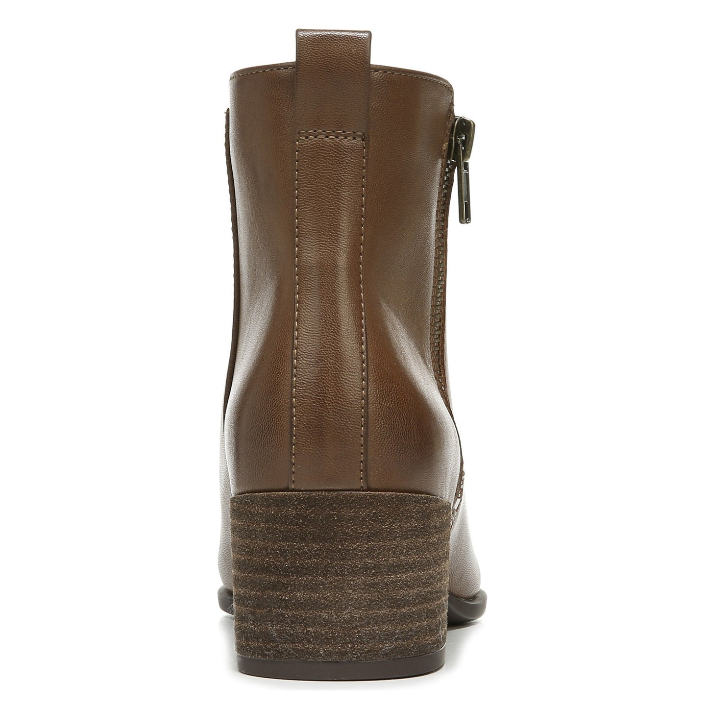 Peltz Shoes Women's SOUL Naturalizer Richy Zip Boot BROWN H8167S1203