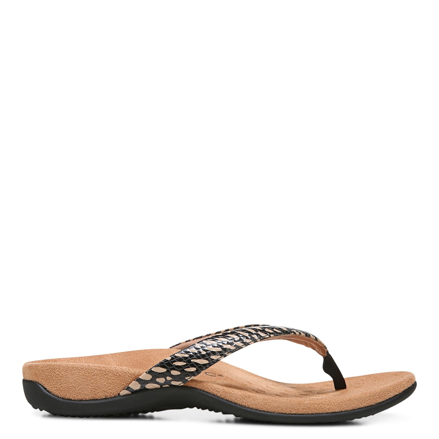 Peltz Shoes Women's Vionic Dillon Sandal BLACK TAN H8215L1001