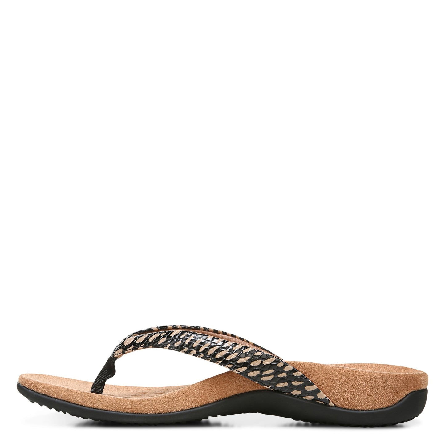 Peltz Shoes Women's Vionic Dillon Sandal BLACK TAN H8215L1001