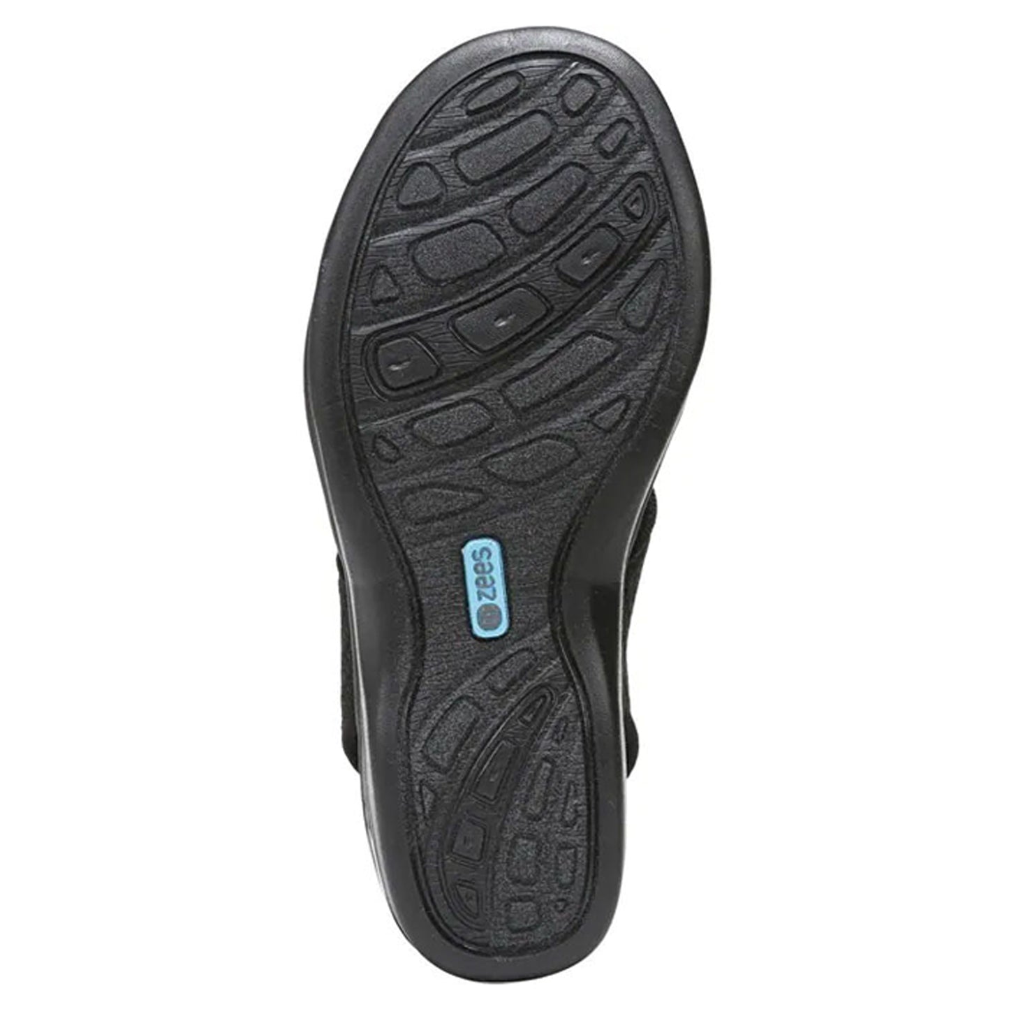 Peltz Shoes Women's BZees Double Up Sandal BLACK KNIT H8864F2001