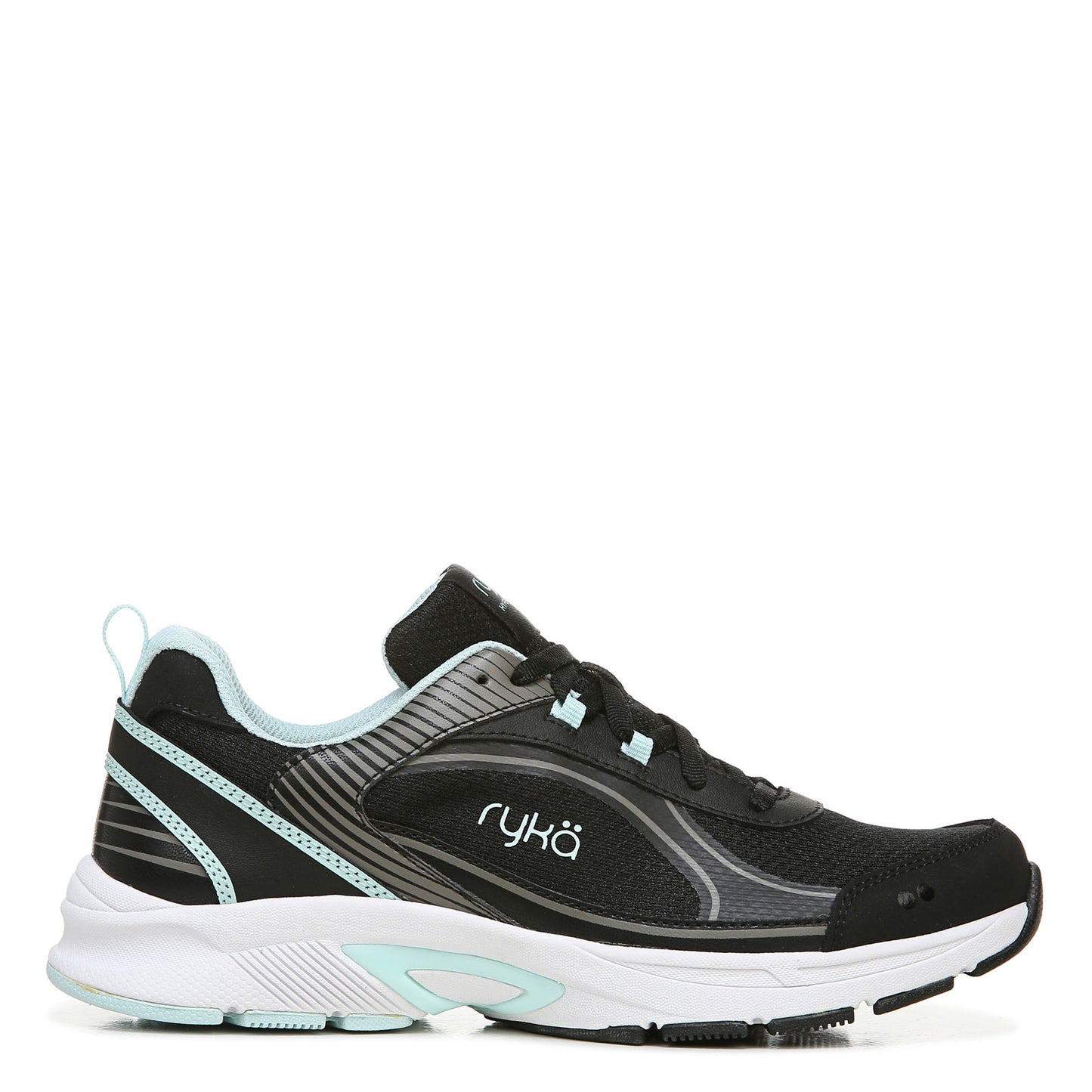 Peltz Shoes Women's Ryka Sky Walk 4 Sneaker BLACK LIGHT BLUE H9079L1001