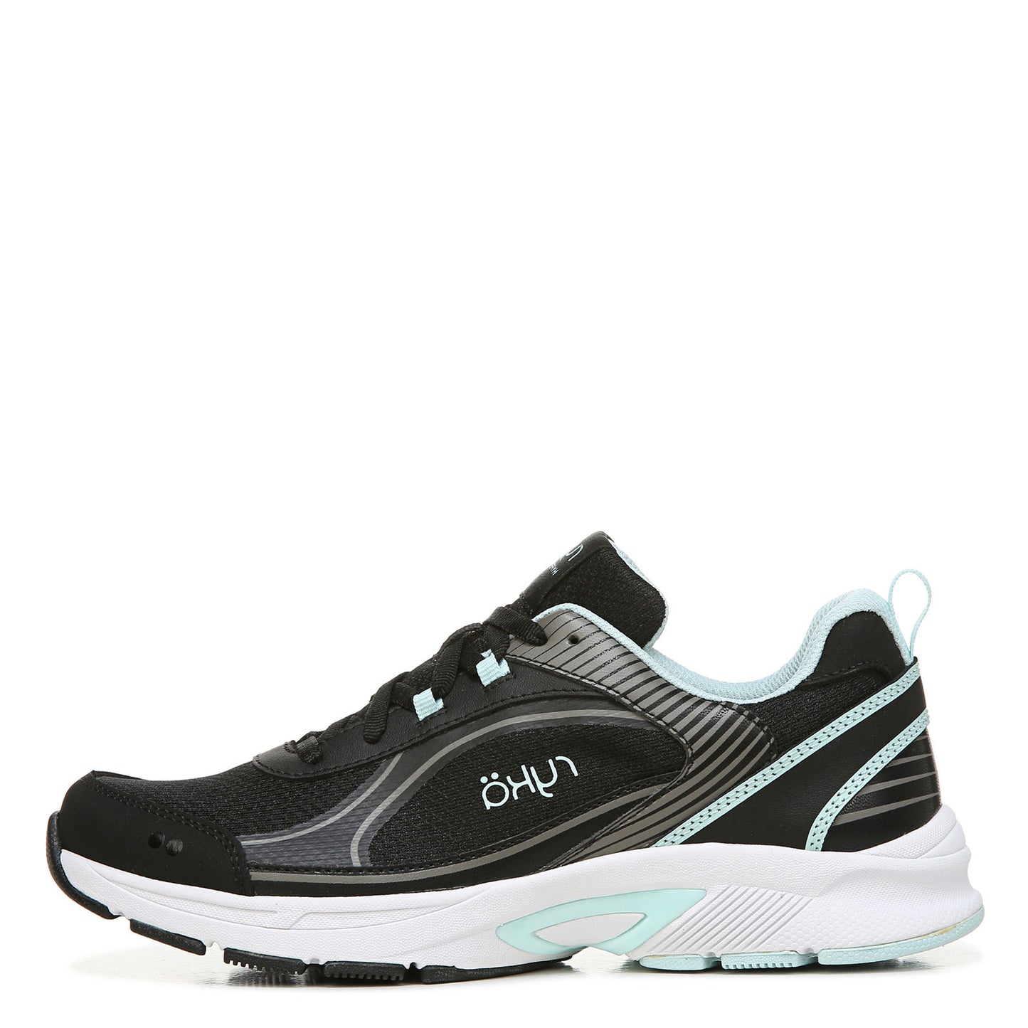 Peltz Shoes Women's Ryka Sky Walk 4 Sneaker BLACK LIGHT BLUE H9079L1001