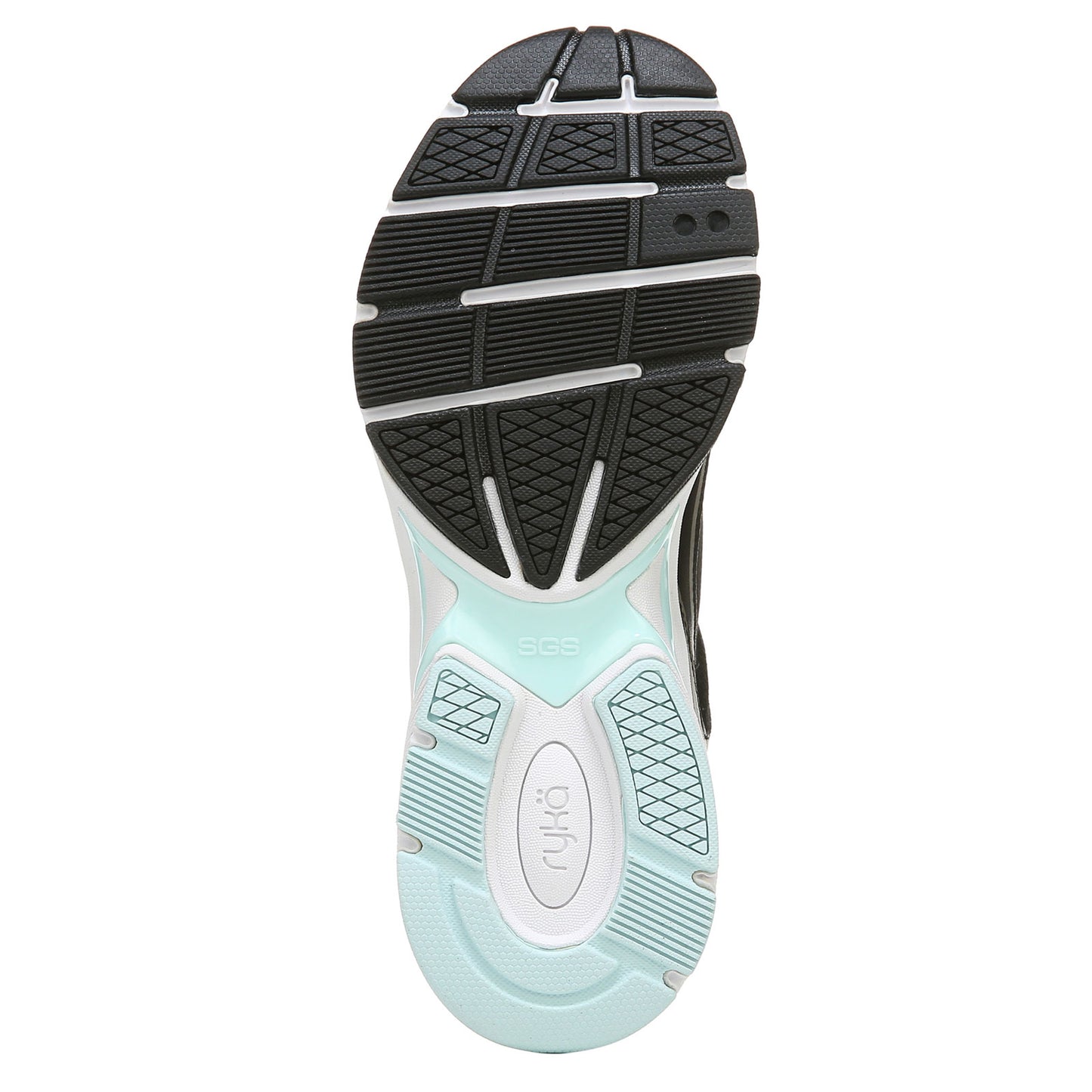 Peltz Shoes Women's Ryka Sky Walk 4 Sneaker BLACK LIGHT BLUE H9079L1001