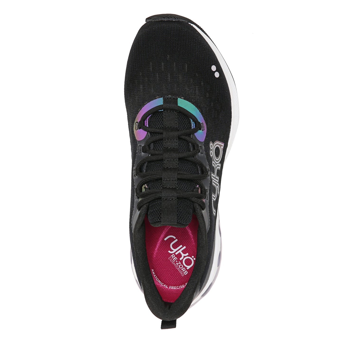 Peltz Shoes Women's Ryka Activate Walking Shoe Black Fabric H9083F1002