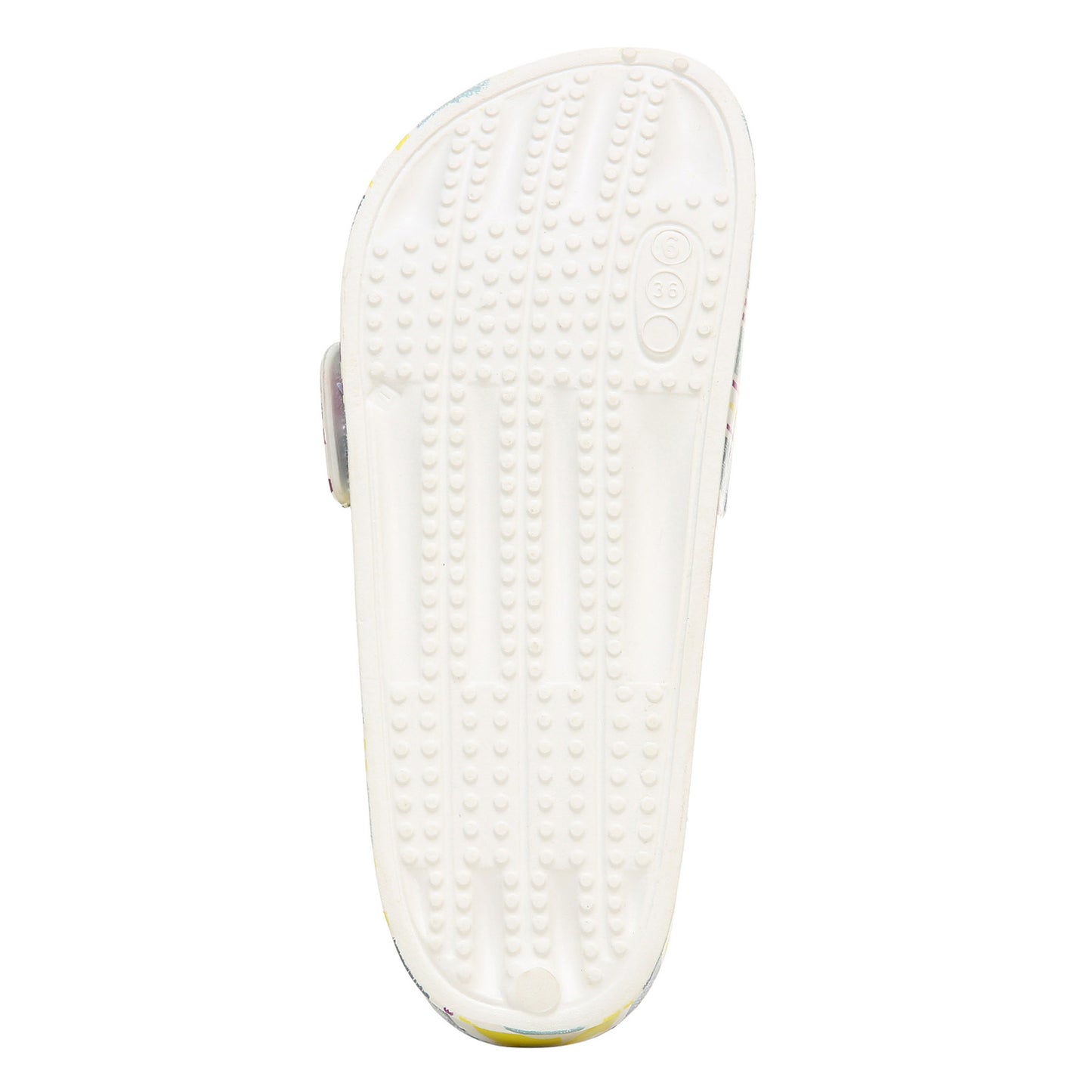 Peltz Shoes Women's Zodiac Desert EVA Sandal WHITE MULTI H9563S1100