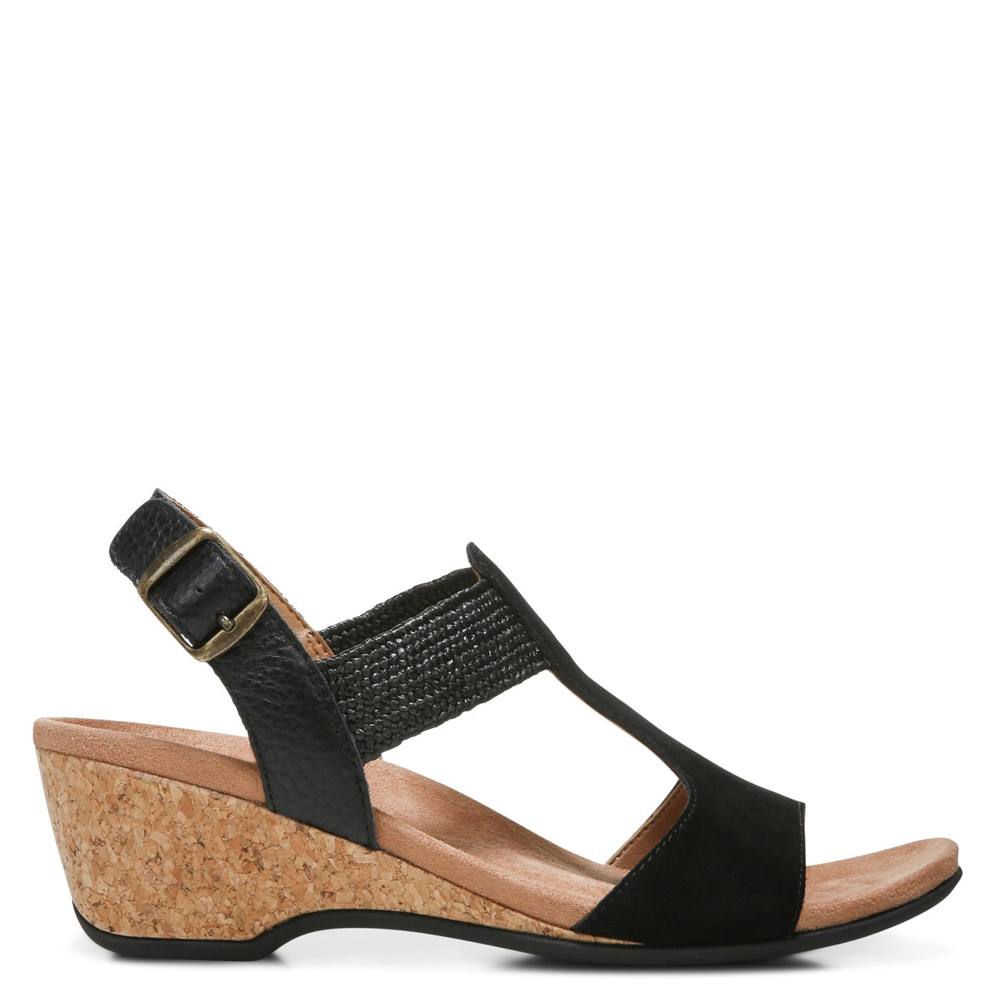 Peltz Shoes Women's Vionic Kaytie Sandal BLACK H9647L1001