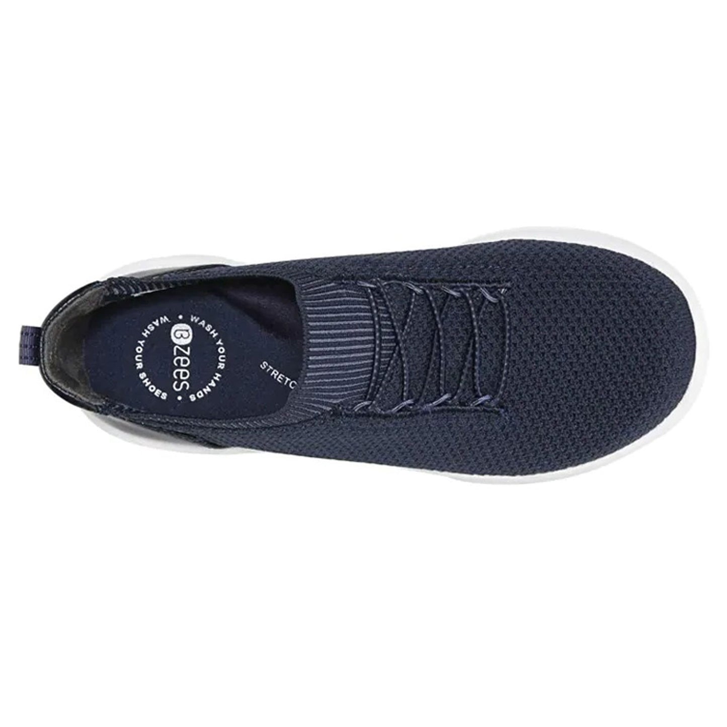 Peltz Shoes Women's BZees Gold Rush Slip-On NAVY H9753F1400