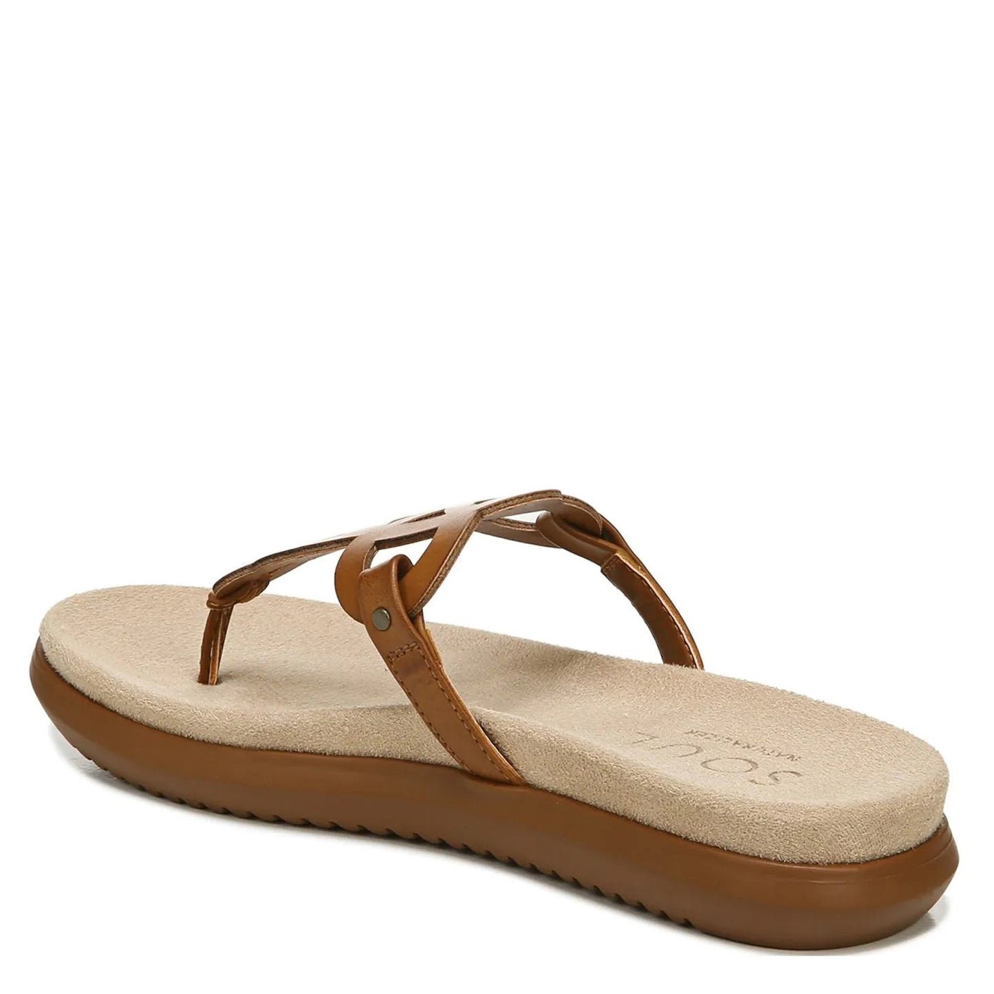 Peltz Shoes Women's Soul Naturalizer Janice Sandal BROWN H9775S0200