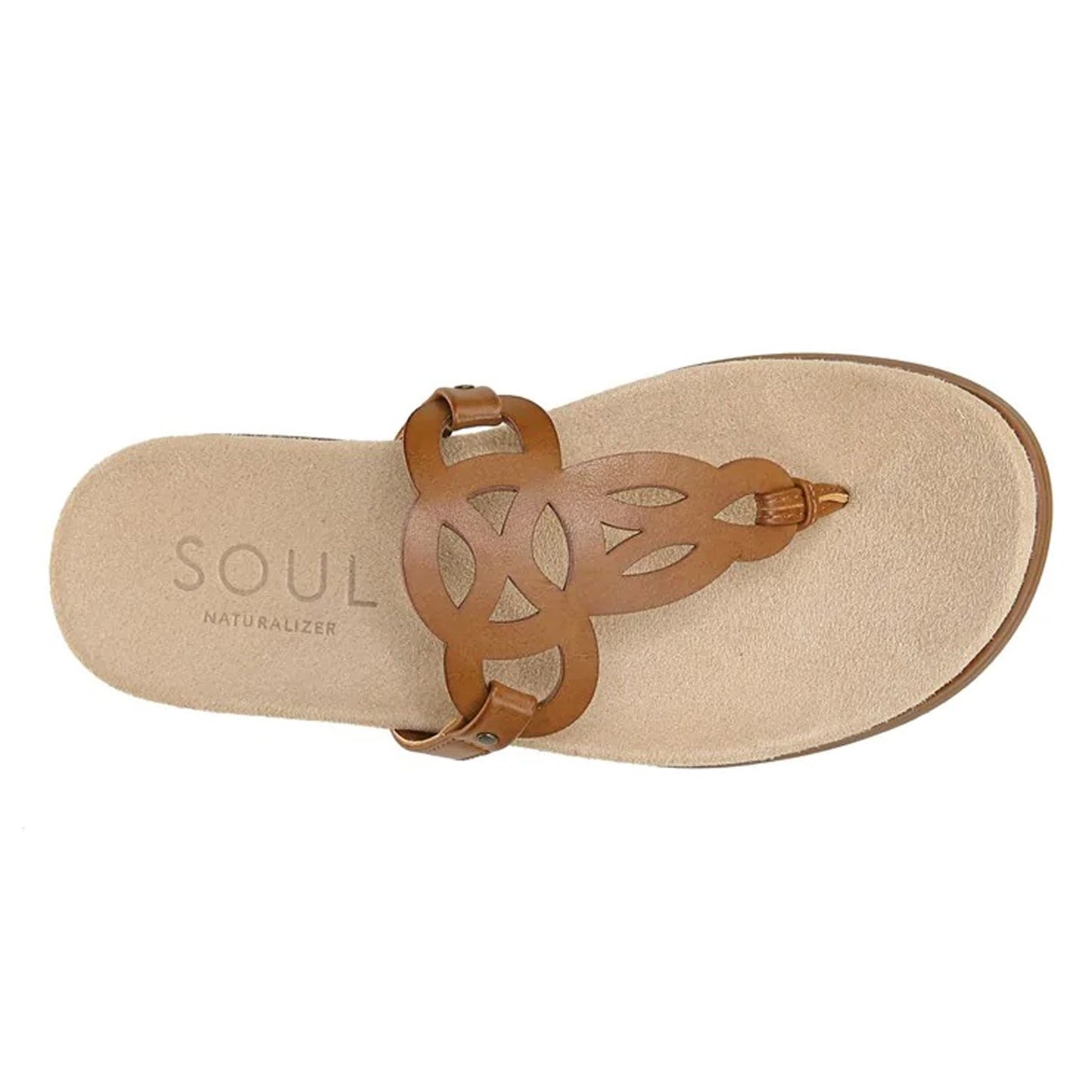 Peltz Shoes Women's Soul Naturalizer Janice Sandal BROWN H9775S0200