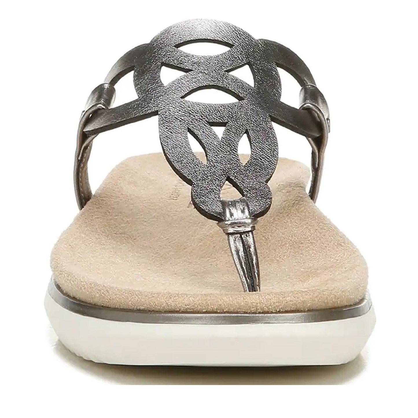 Peltz Shoes Women's Soul Naturalizer Janice Sandal PEWTER H9775S1020