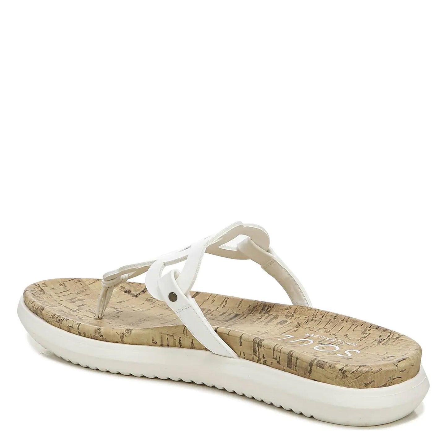 Peltz Shoes Women's Soul Naturalizer Janice Sandal WHITE H9775S2100