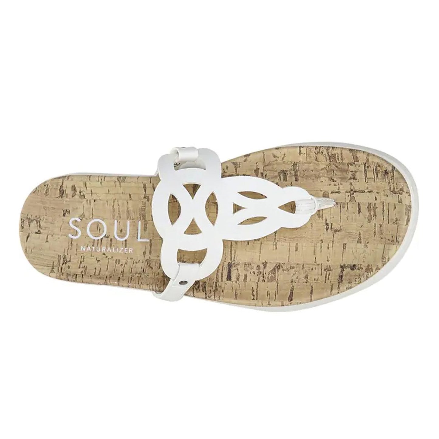 Peltz Shoes Women's Soul Naturalizer Janice Sandal WHITE H9775S2100