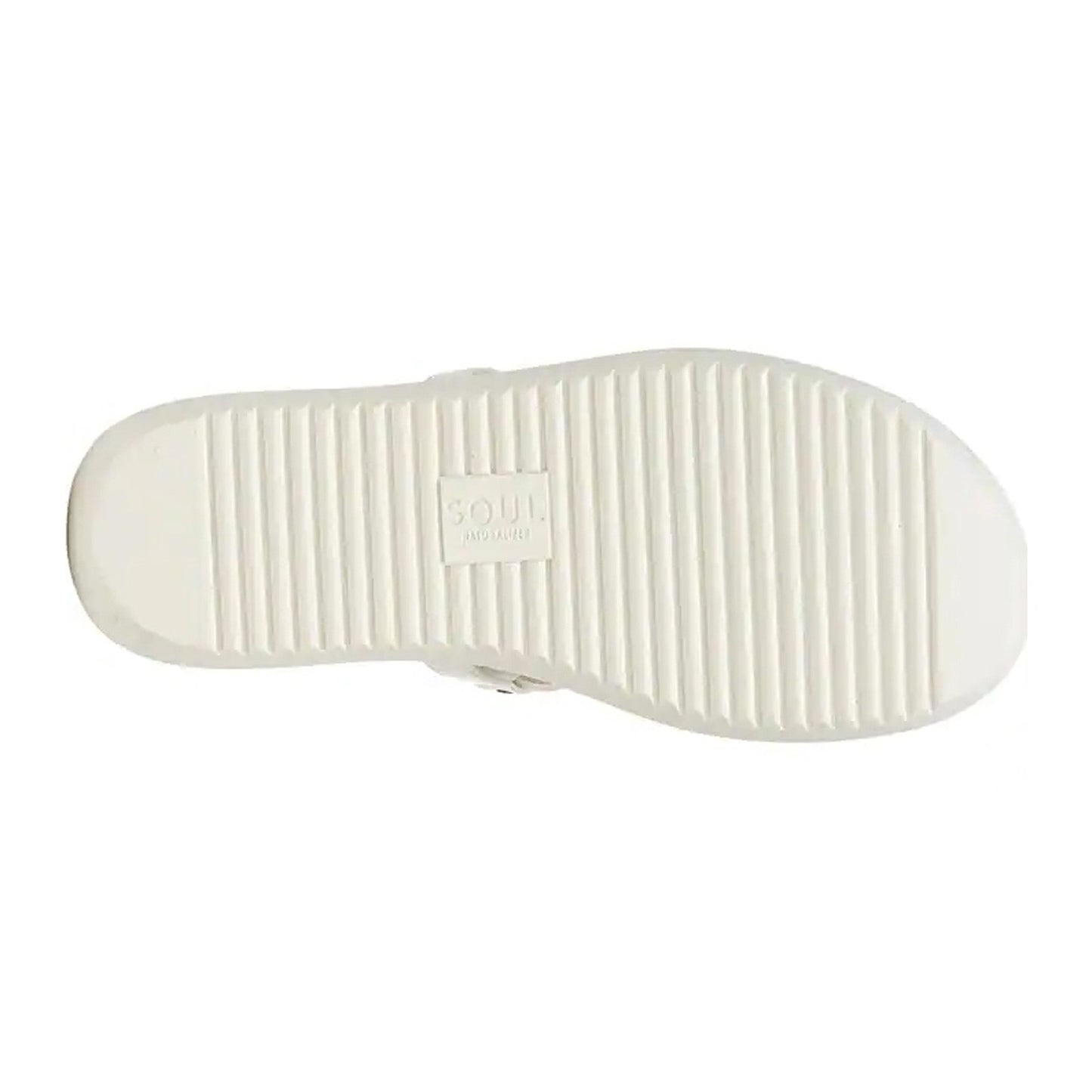 Peltz Shoes Women's Soul Naturalizer Janice Sandal WHITE H9775S2100