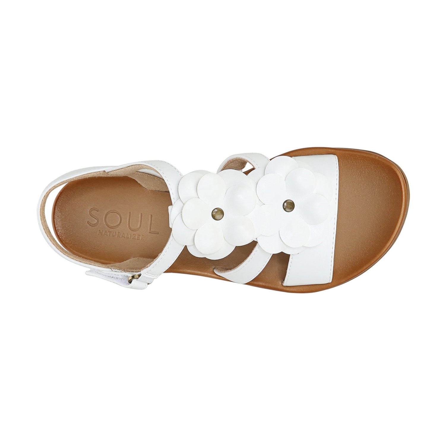 Peltz Shoes Women's Soul Naturalizer Sing 2 Sandal WHITE H9791S0100