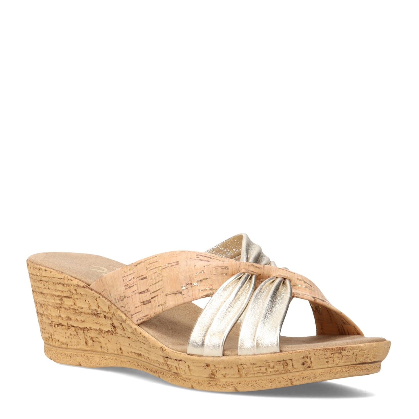 Peltz Shoes Women's Onex Hadley Sandal CORK GOLD HADLEY-CORK