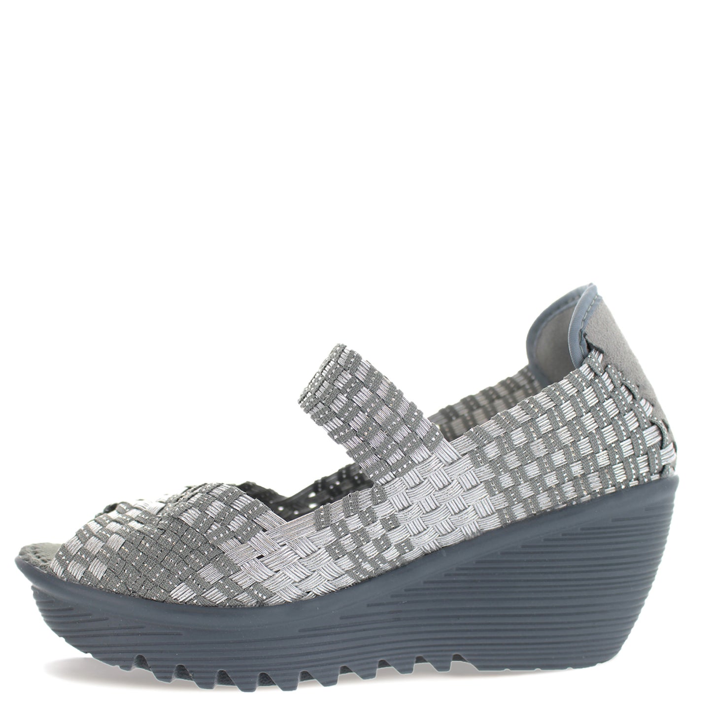 Peltz Shoes Women's Bernie Mev Halle Sandal SILVER GRAY HALLE SIL GREY
