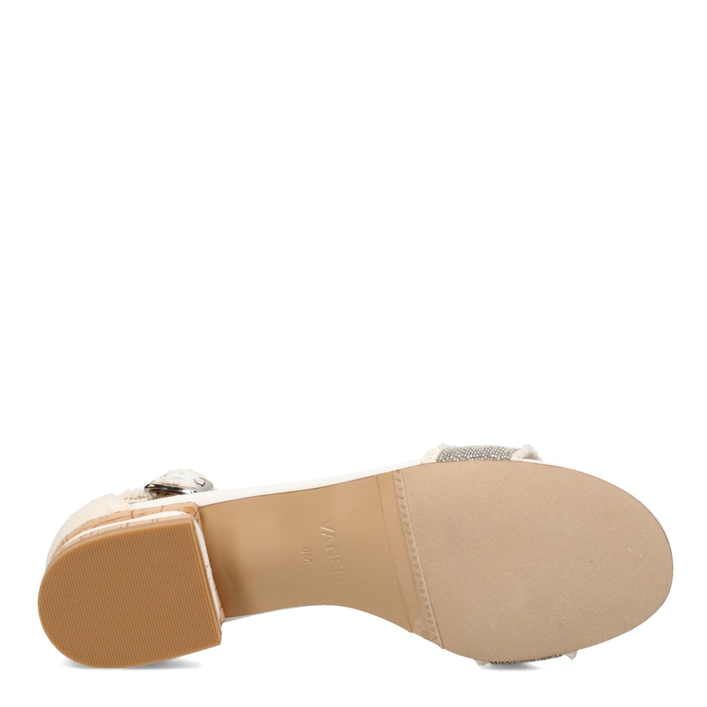 Peltz Shoes Women's Vaneli Helee Sandal WHITE HELEE-WHITE CAN
