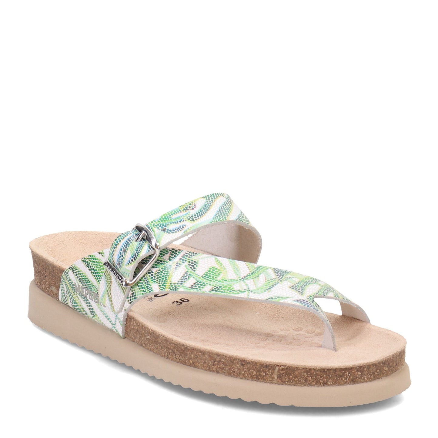 Peltz Shoes Women's Mephisto Helen Sandal GREEN MULTI HELEN-318