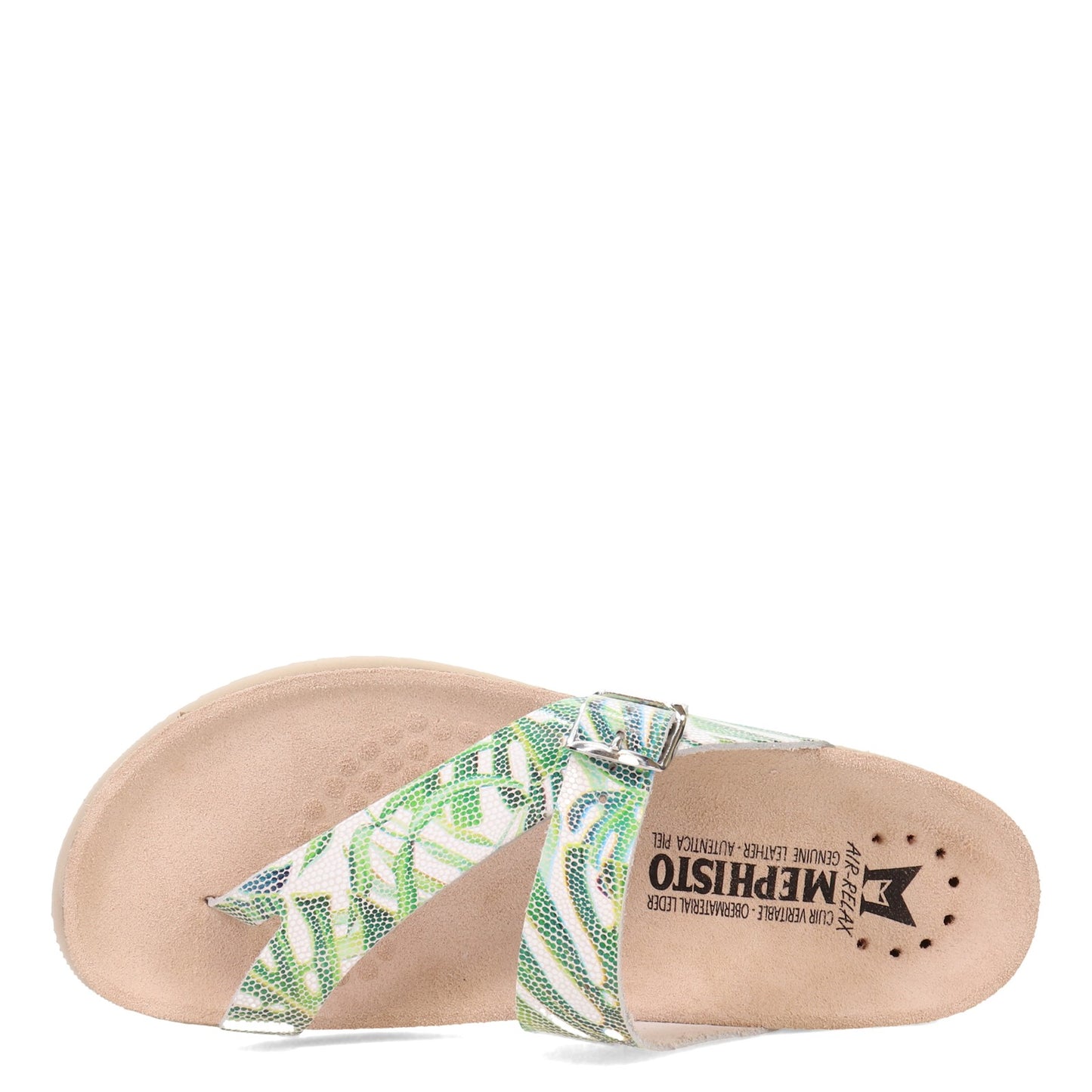 Peltz Shoes Women's Mephisto Helen Sandal GREEN MULTI HELEN-318