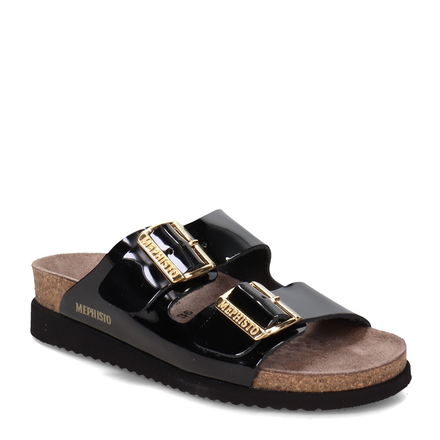 Peltz Shoes Women's Mephisto Hester Sandal BLACK HESTER-004