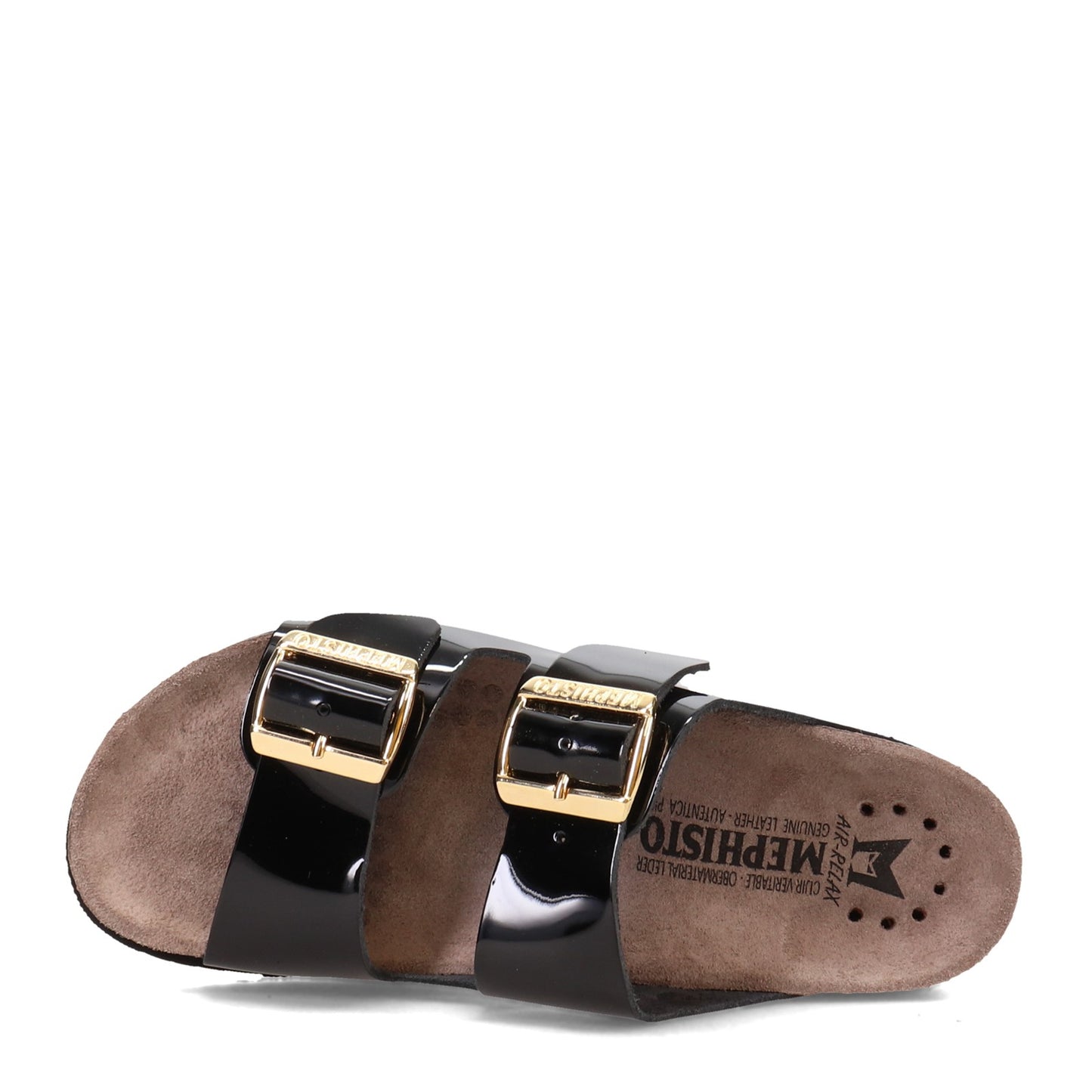 Peltz Shoes Women's Mephisto Hester Sandal BLACK HESTER-004