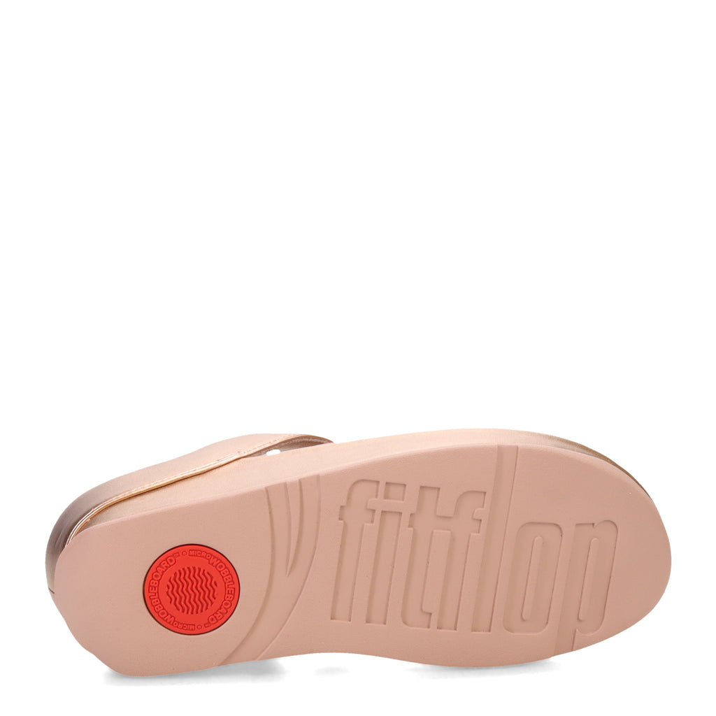 Women's FitFlop, Rumba Beaded Metallic Toe-Post Sandal