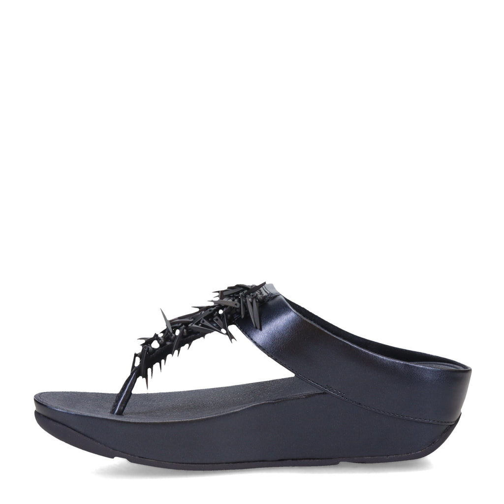 Women's FitFlop, Rumba Beaded Metallic Toe-Post Sandal