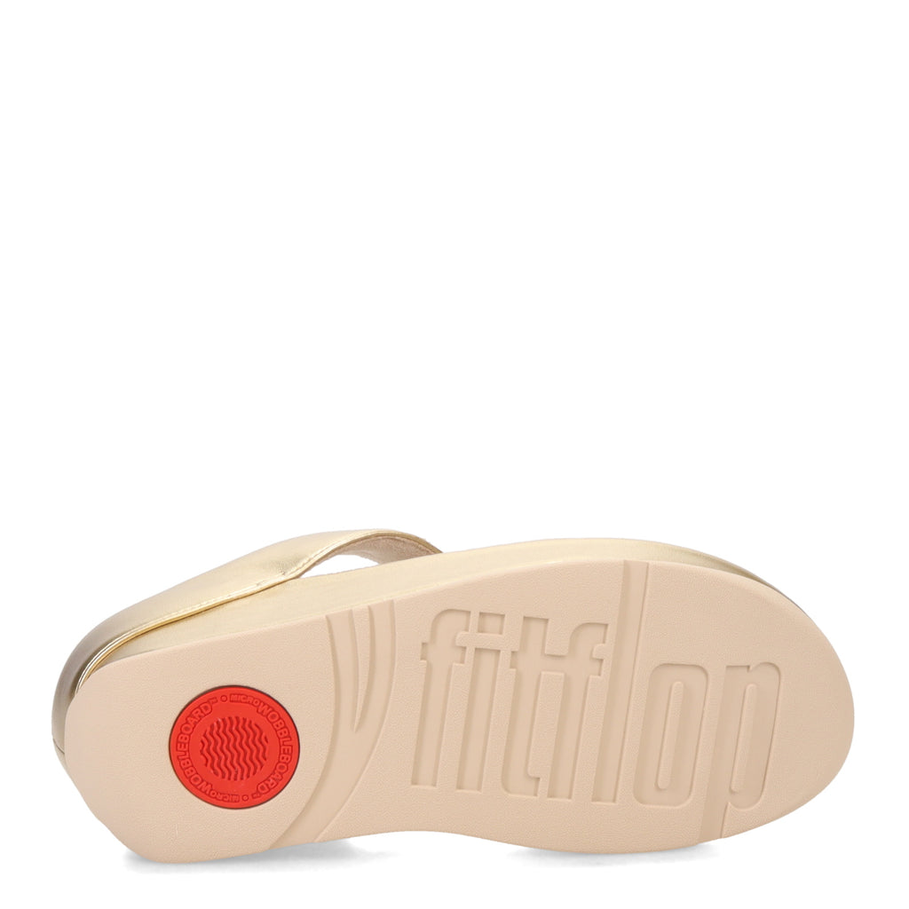 Women's FitFlop, Rumba Beaded Metallic Toe-Post Sandal