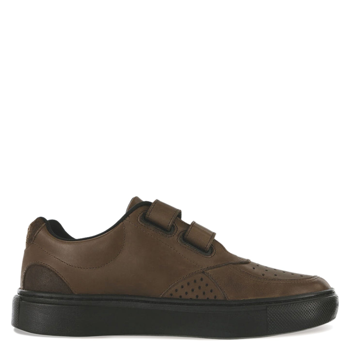 Peltz Shoes Men's SAS High Street Hook and Loop Sneaker MAHOGANY HIGH STREET V M