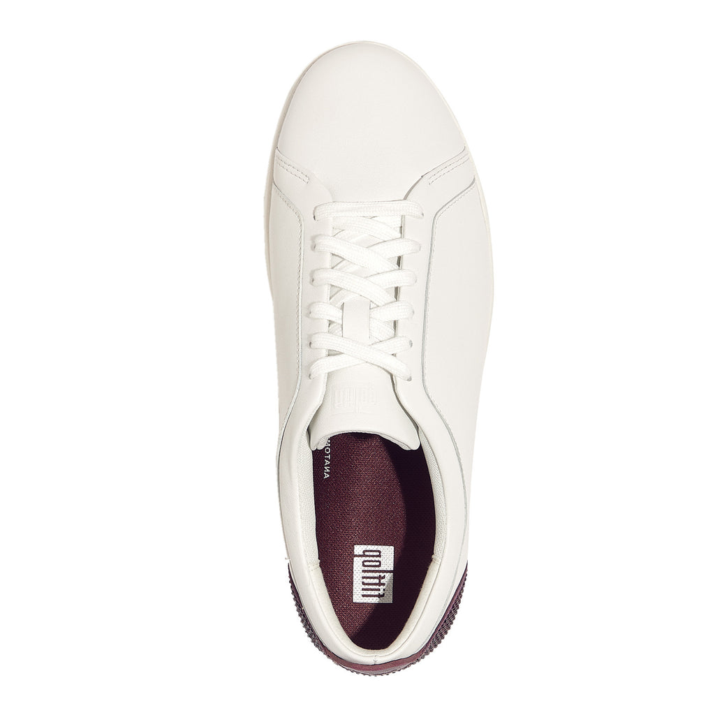 Women's FitFlop, Rally Crystal Backtab Leather Sneaker