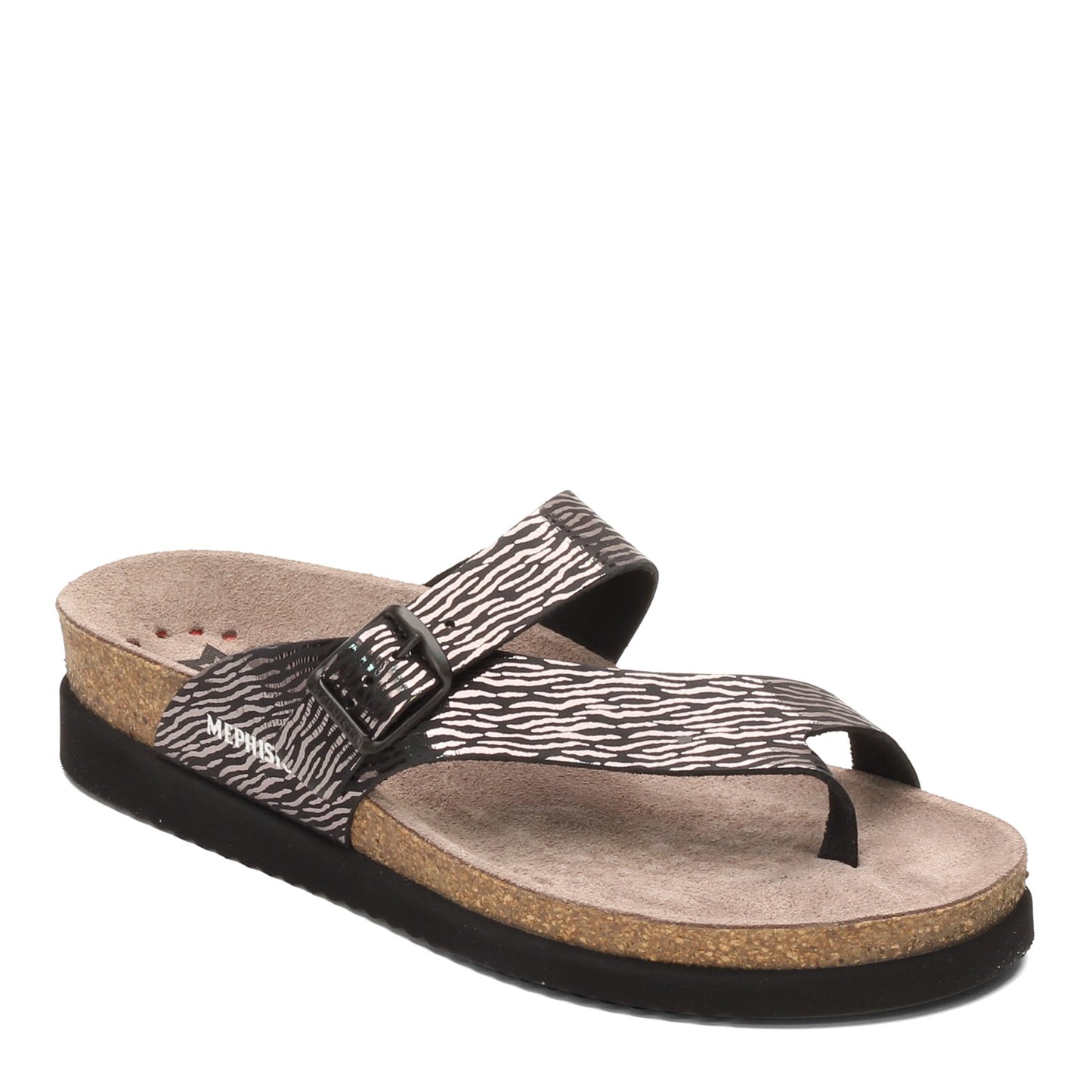 Peltz Shoes Women's Mephisto Helen Sandal TAN ZEBRA HELEN 17100
