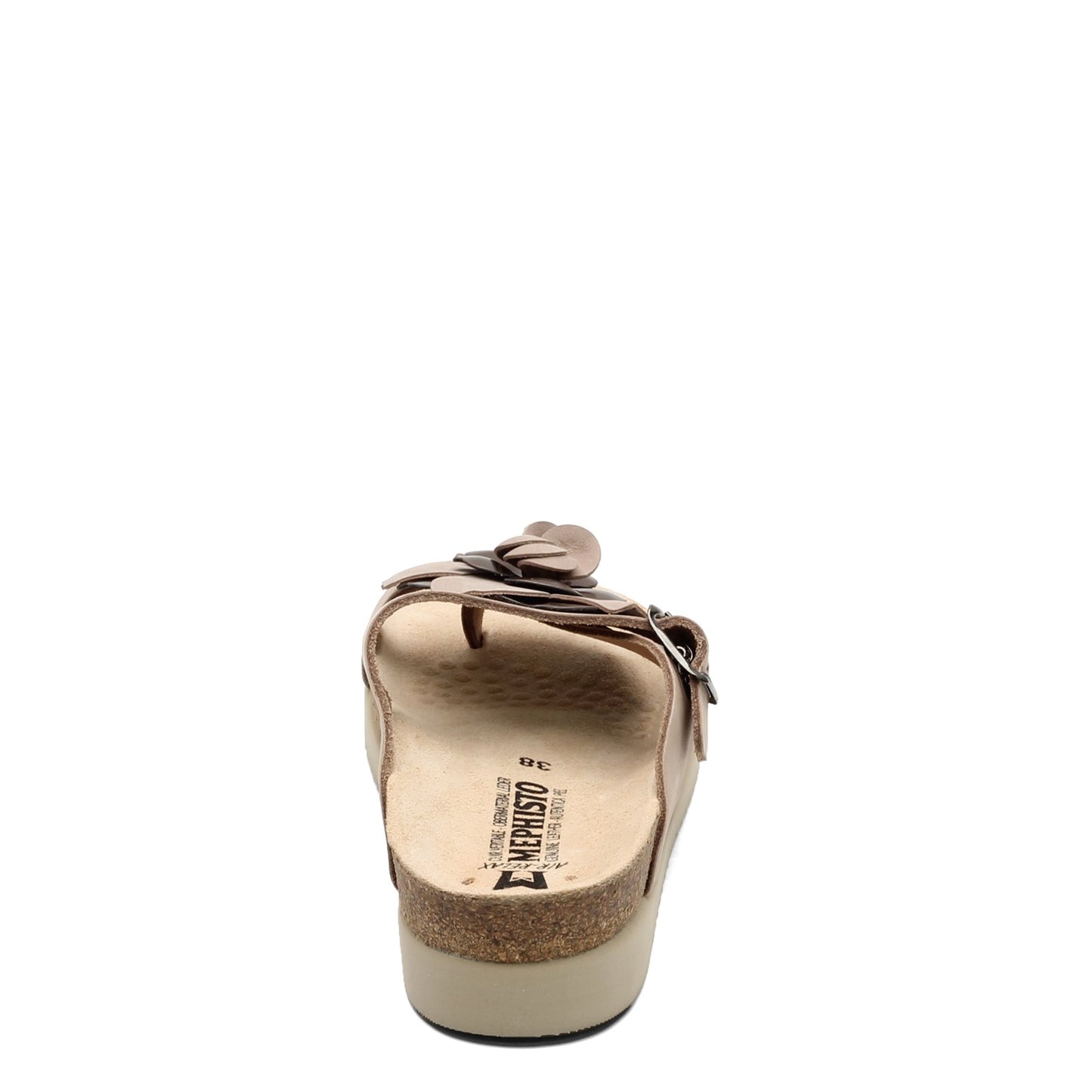 Peltz Shoes Women's Mephisto Helen Flower Sandal TAUPE HELEN FLOW 6018