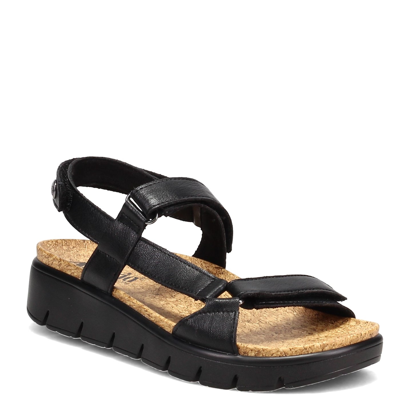 Peltz Shoes Women's Alegria Henna Sandal Black HEN-601