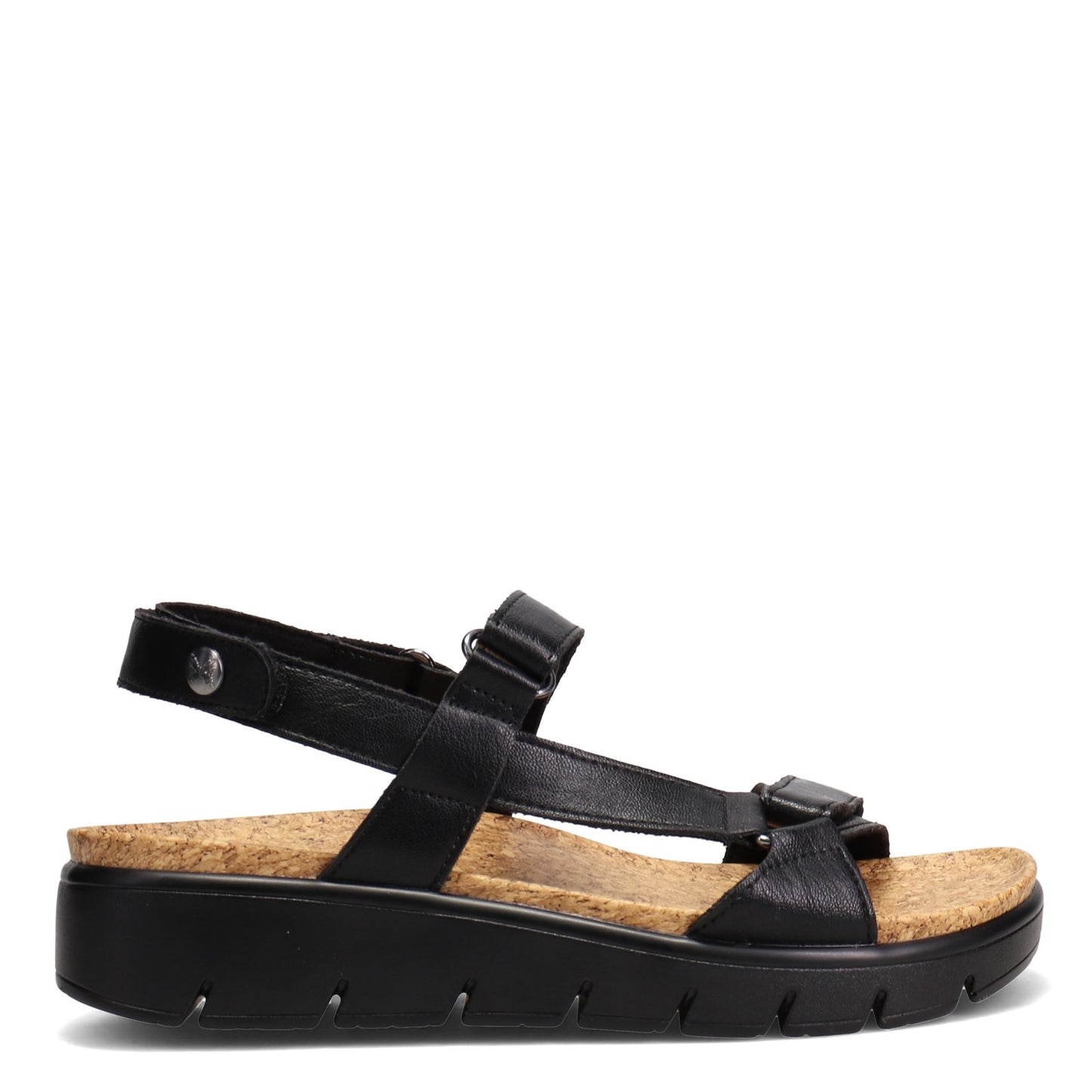 Peltz Shoes Women's Alegria Henna Sandal Black HEN-601