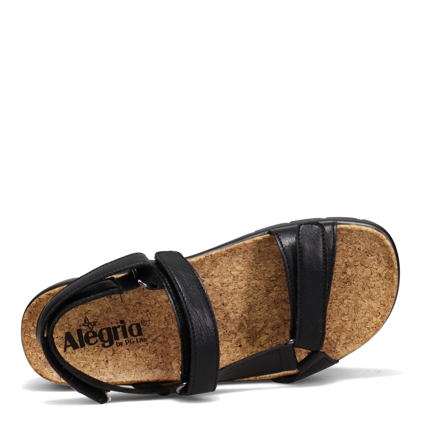 Peltz Shoes Women's Alegria Henna Sandal Black HEN-601
