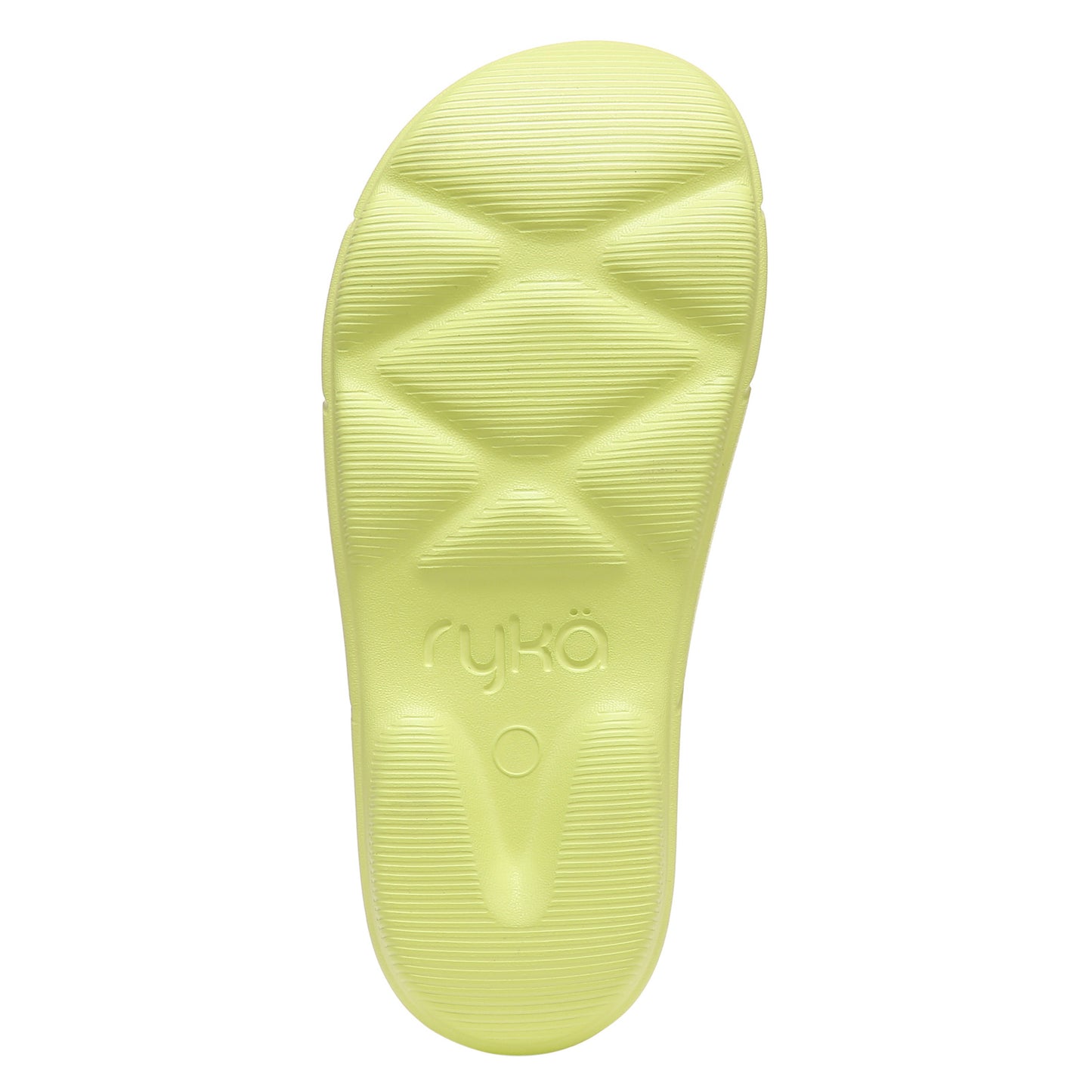 Peltz Shoes Women's Ryka Restore Slide Recovery Sandal GREEN I0464M1300