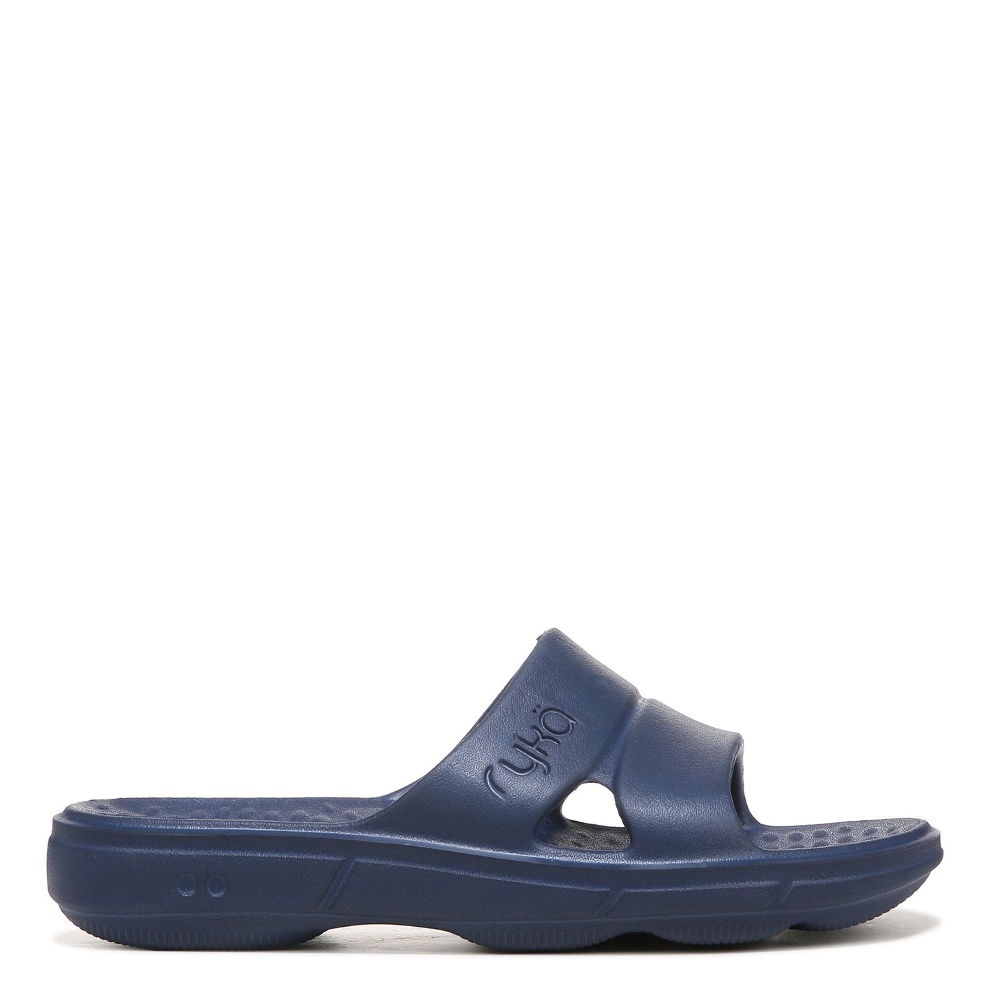 Peltz Shoes Women's Ryka Restore Slide Recovery Sandal BLUE I0464M1402